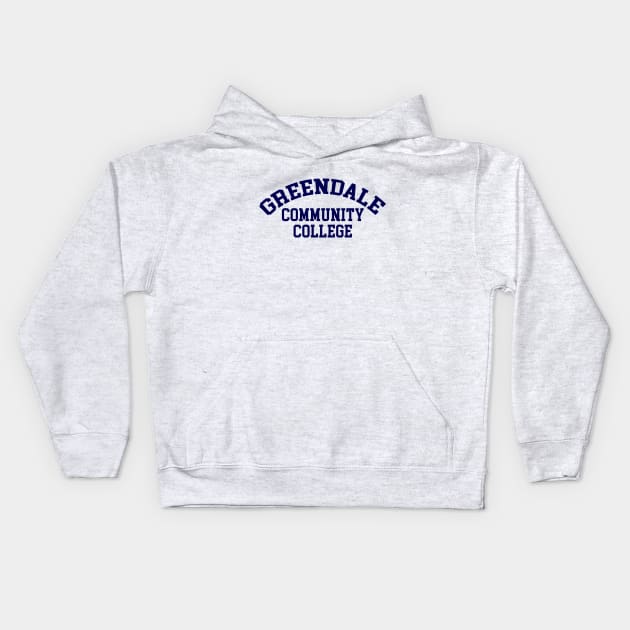 Greendale Community College Kids Hoodie by nickmeece